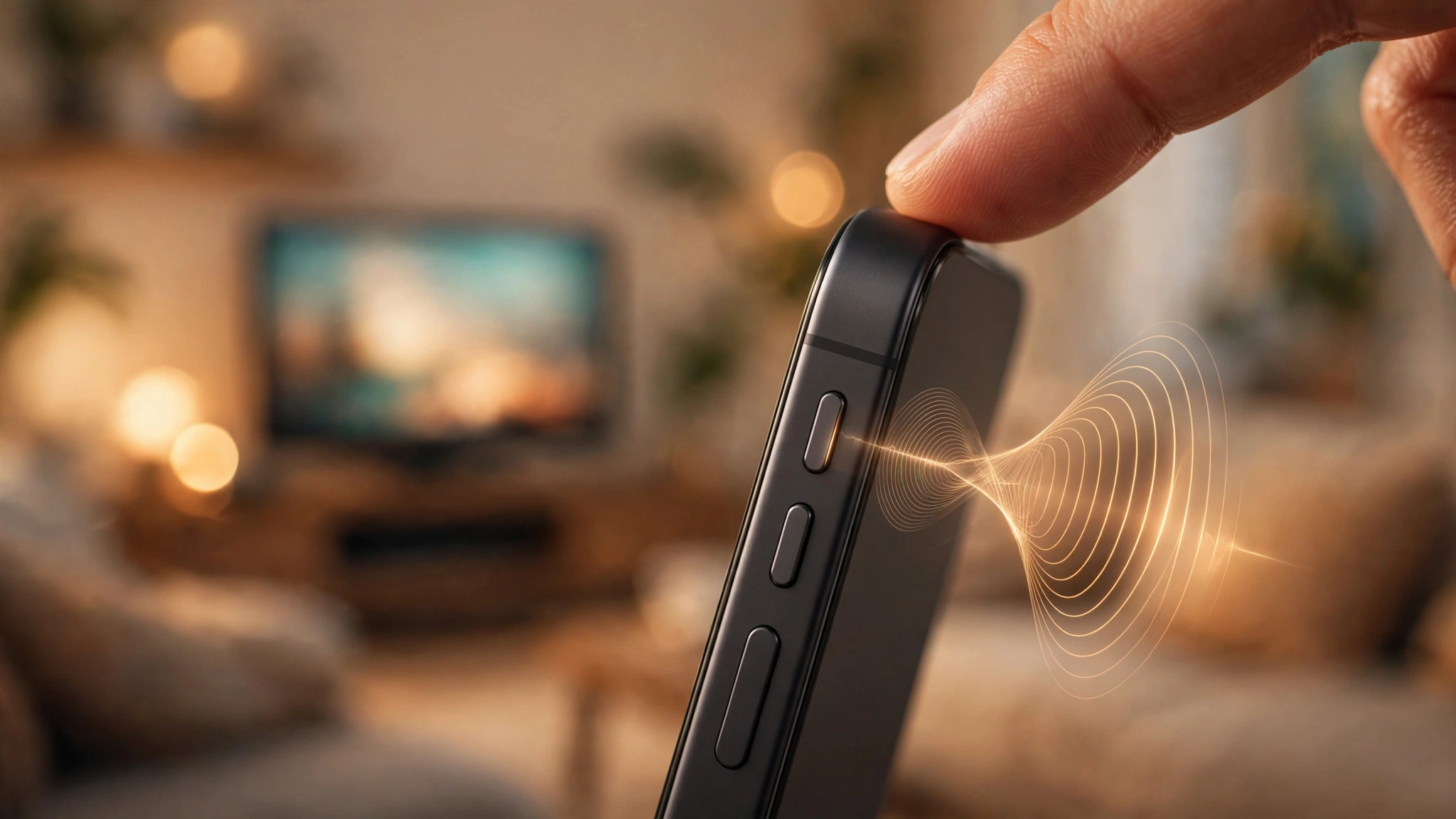 Smartphone with volume controls and a speaker icon showing audio troubleshooting